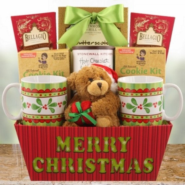 Cálida cesta de deseos de Navidad