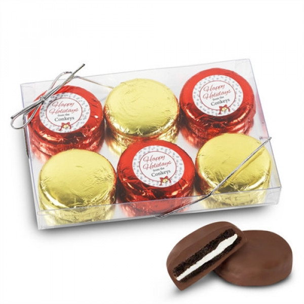 Fiesta Foiled Caja de galletas con logotipo personalizado