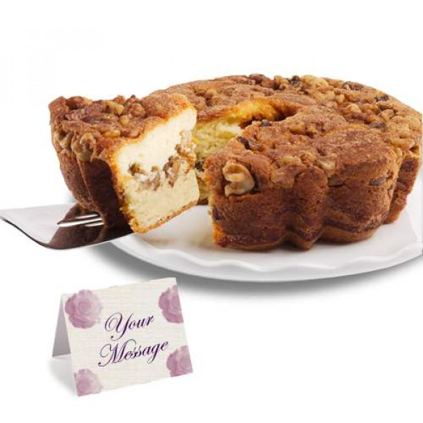 Pastel de café vienesa con canela y nueces