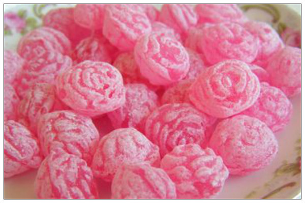 Dulces de sabor a rosa