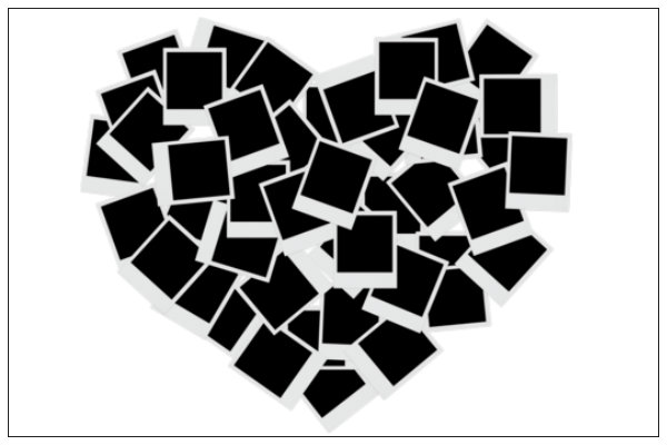 Collage de fotos románticas