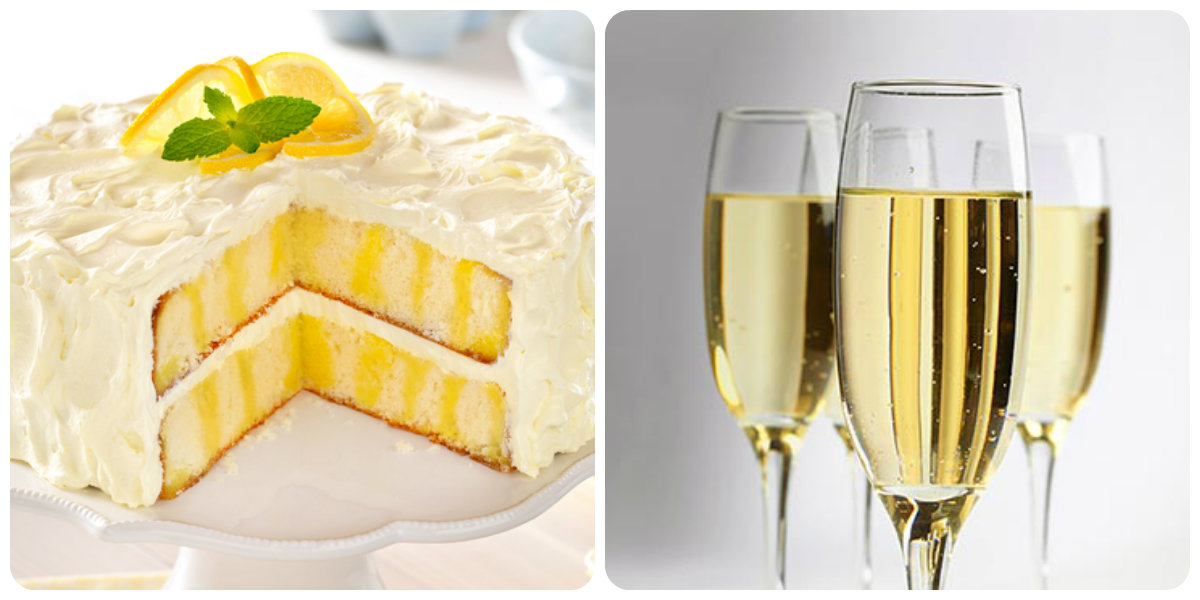 Tarta de limón y vino Prosecco