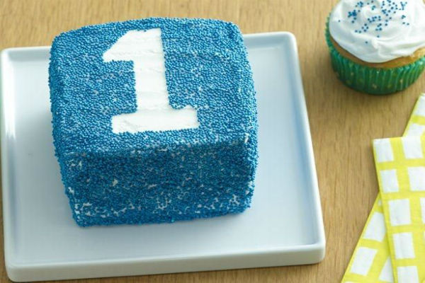 Feliz primer cumpleaños Smash pastel