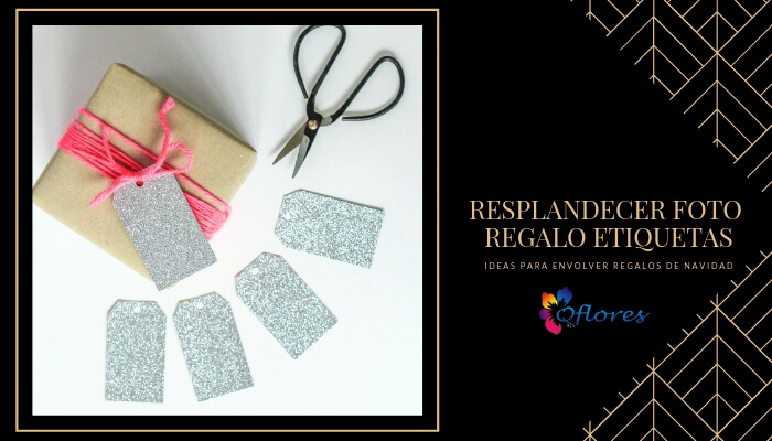 Resplandecer Etiquetas de Regalo de Foto