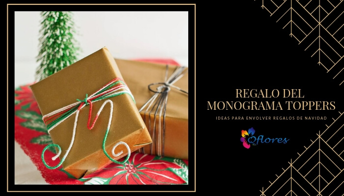 Con Monograma Regalo Toppers