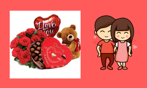 balloons with gift basket