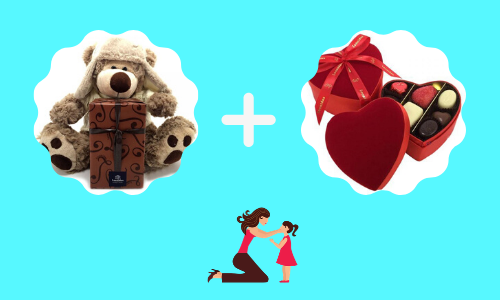 teddy with chocolate