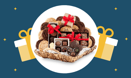 chocolate cokkies basket