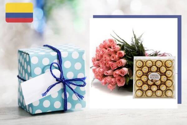 chocolate and flower combo