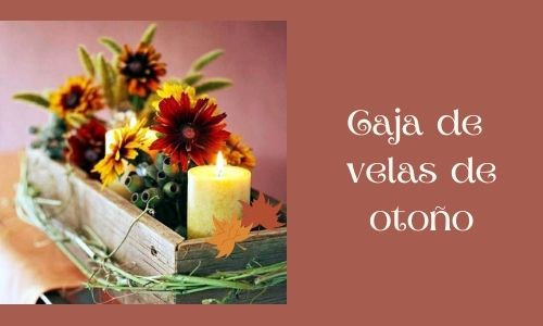 autumn candle basket