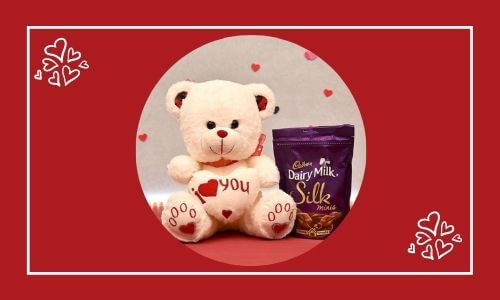 chocolate with teddy bear
