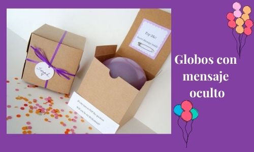 balloon with hidden message