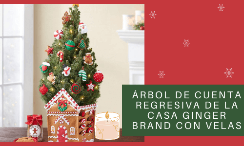 ginger brand house with candles