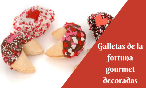 decorated goumet fortune cookies