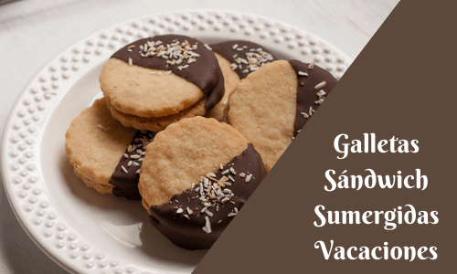 holiday dipped sandwich cookies