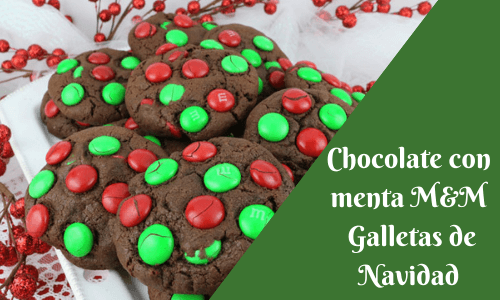 m and m chocolate christmas cookies