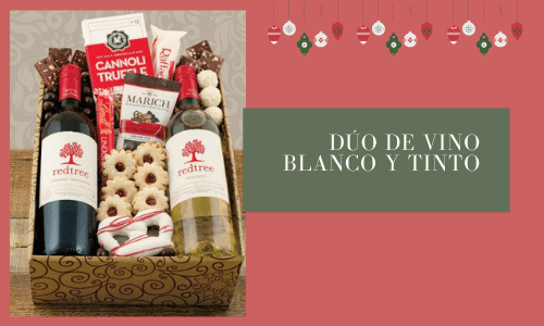 Dúo de vino blanco y tinto