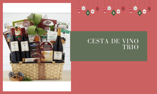 Cesta de vino trío