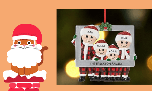 Adorno familiar perfecto con imagen