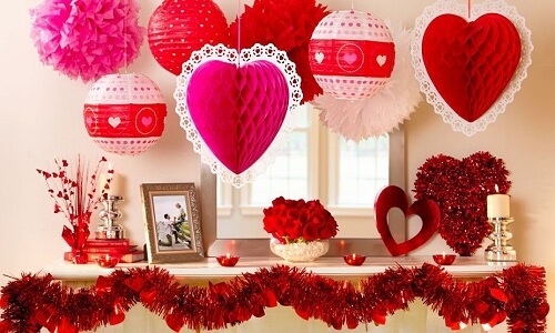 Decoraciones especiales para el día de San Valentín