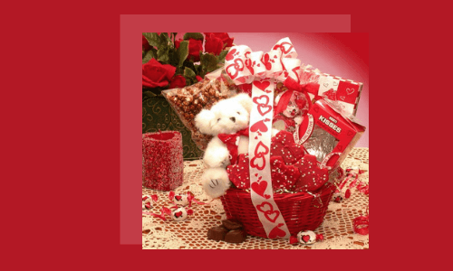 Cesta especial de San Valentín