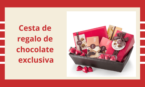 Cesta de regalo de chocolate exclusiva