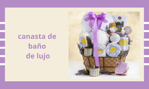 Aceites esenciales, lujosa cesta de baño