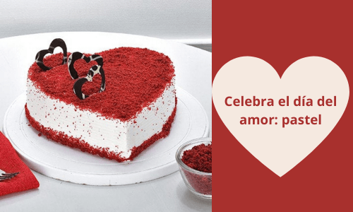 Celebrar el Día del Amor: pastel