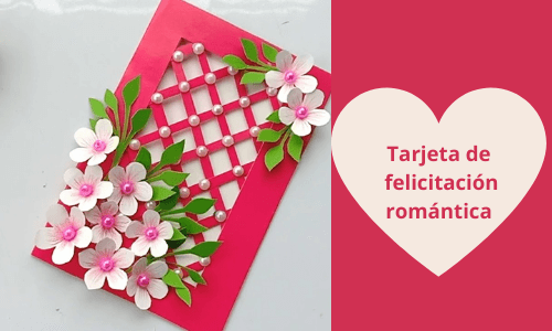 Tarjeta de felicitación romántica