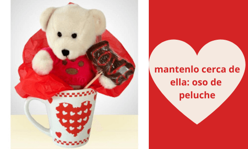 mantenlo cerca de ella:Oso de peluche
