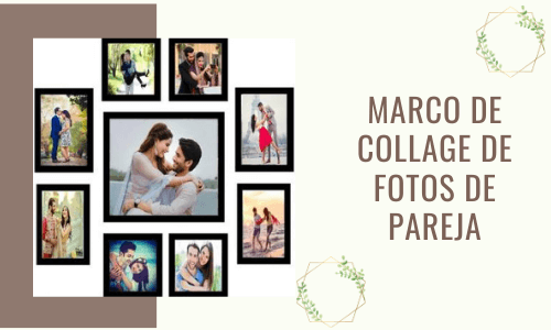 Marco de collage de fotos de pareja