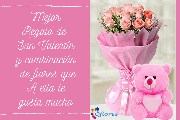 Mejor regalo de San Valentín y combinación de flores que le gusta mucho