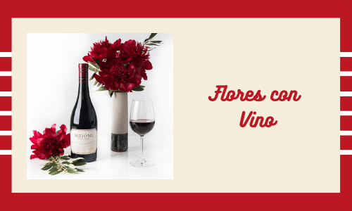 Flores con Vino
