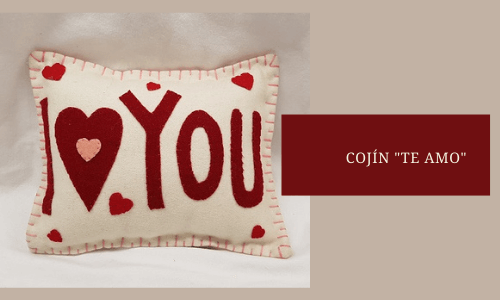Te amo Cojín