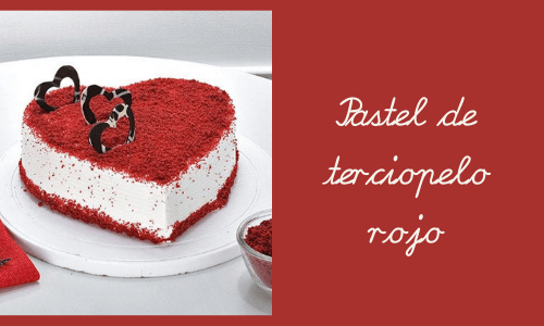 Pastel de terciopelo rojo