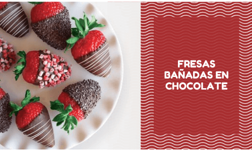 Fresas bañadas en chocolate