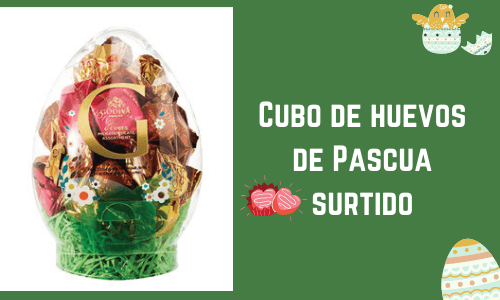 Cubo de huevos de Pascua surtido