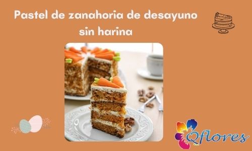 Pastel de zanahoria de desayuno sin harina