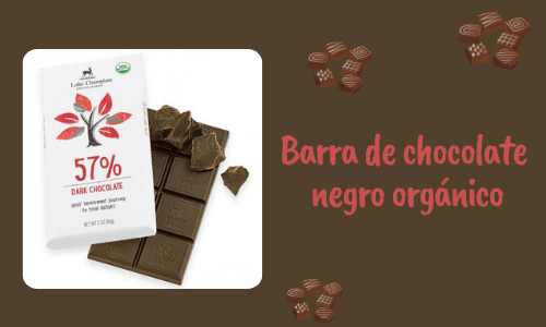 Barra de chocolate negro orgánico