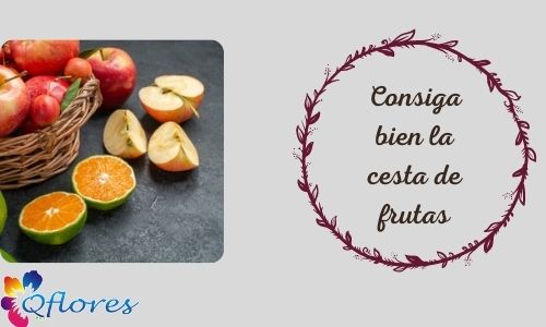 Consiga bien la cesta de frutas