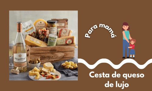 Cesta de queso de lujo