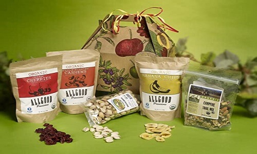 Cesta de snacks orgánicos
