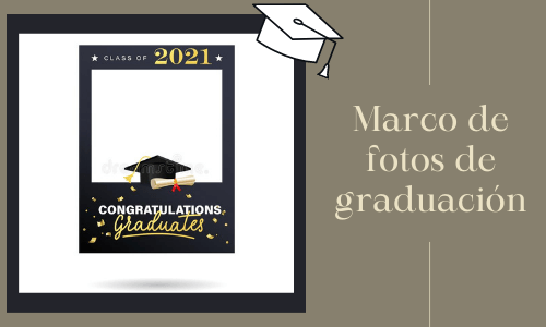 Marco de fotos de graduación