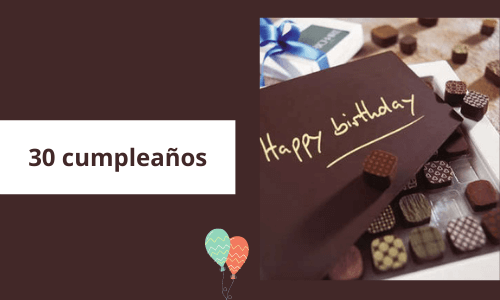 Bombones de cumpleaños