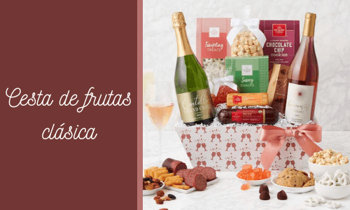 Cesta de regalo de vino espumoso