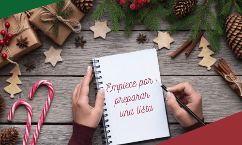 start by preparing a list