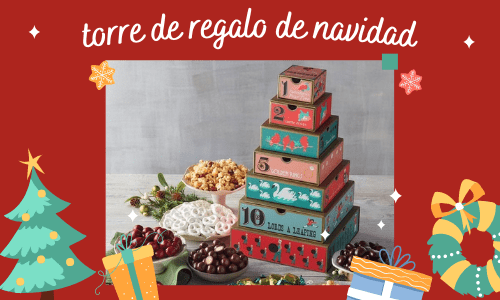 christmas gift tower