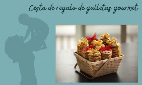 Cesta de regalo de galletas gourmet