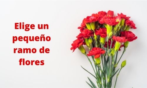 Elige un pequeño ramo de flores
