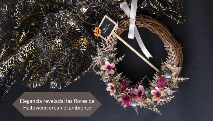 Elegancia revelada: las flores de Halloween crean el ambiente